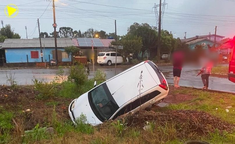 Bombeiros atendem quatro ocorrências causadas pelas chuvas em Xanxerê